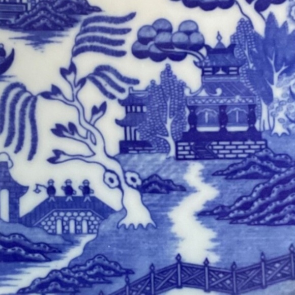 Blue Willow Dinner Plate 9 1/8" Vintage - Made In Japan - Excellent Condition - Picture 4 of 4